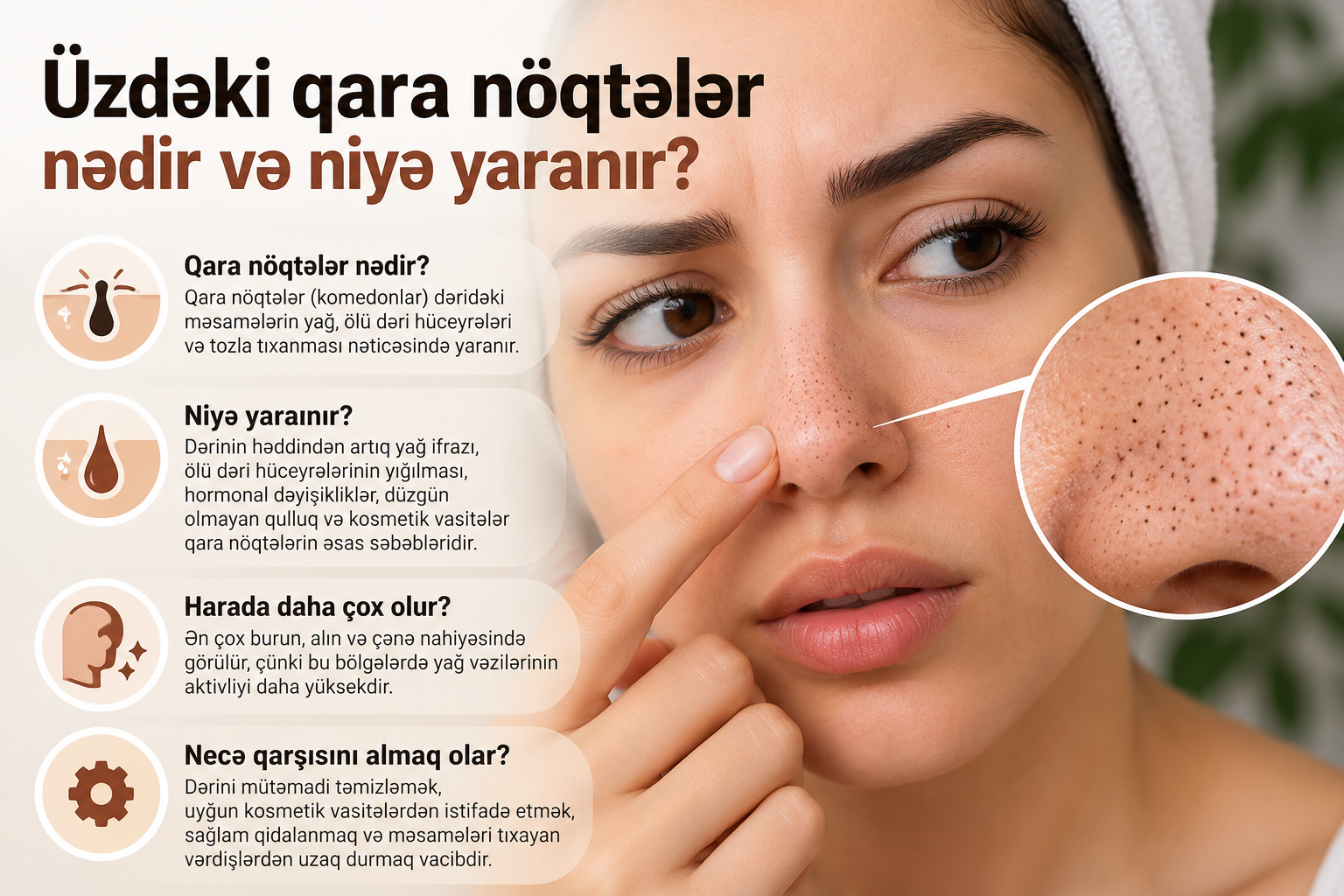 Üzdə Qara Nöqtələr Niyə Yaranır və Necə Keçir?