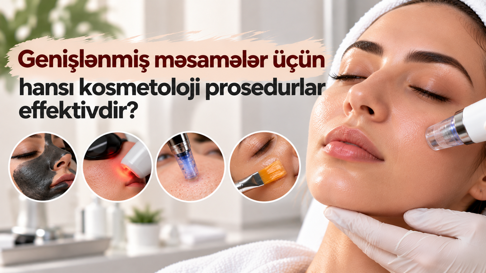 Genişlənmiş məsamələr üçün kosmetoloji prosedurlar