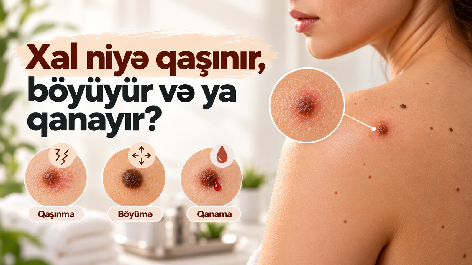 Xal niyə qaşınır, böyüyür və ya qanayır